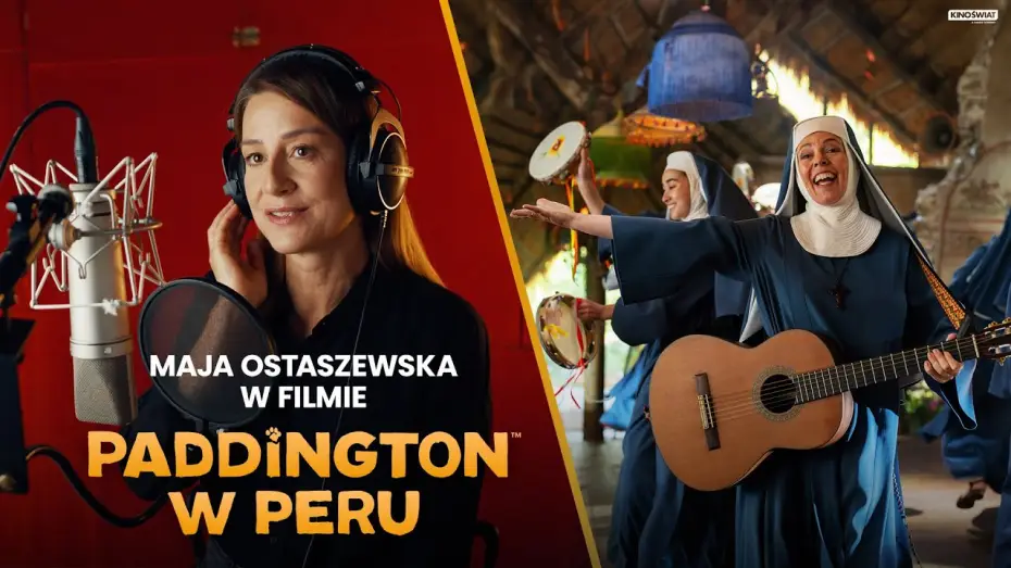 Video for the film Paddington in Peru — Maja Ostaszewska w studio dubbingowym