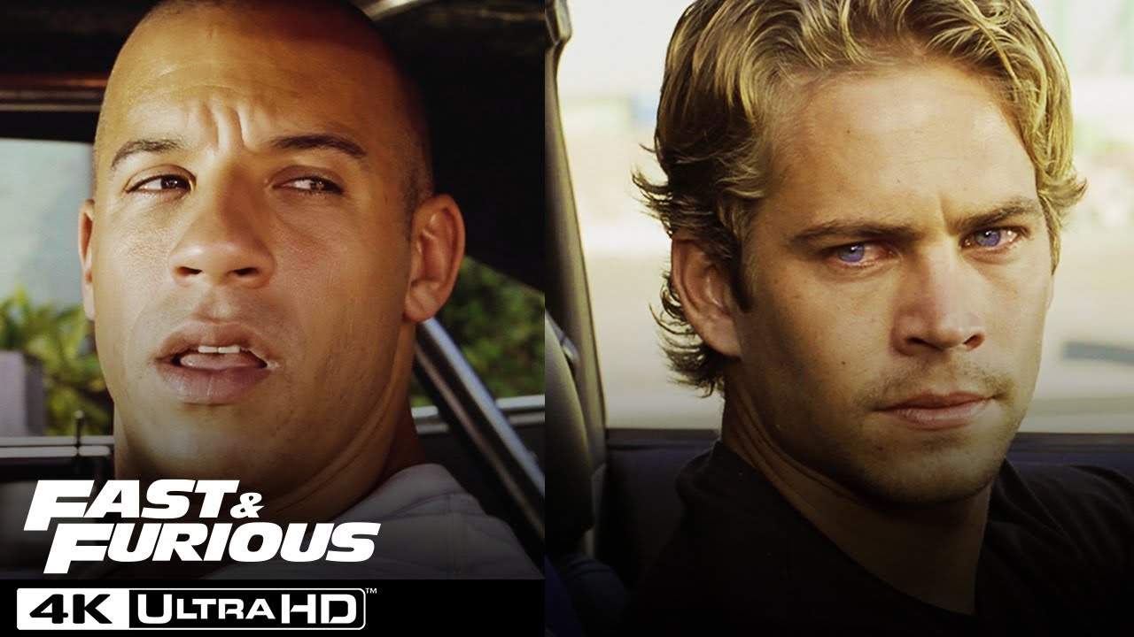 Video for the film The Fast and the Furious — Dominic Vs. Brian: Final Race Scene in 4K HDR