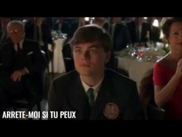 Video for the film Catch Me If You Can — Arrête-moi si tu peux - Scène culte - 2 petites souris tombent dans un sceau plein de crème