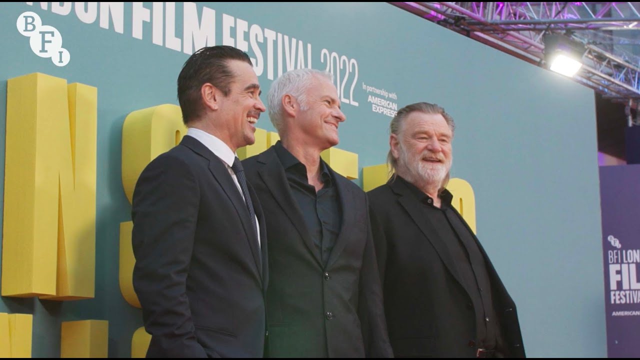 Video for the film The Banshees of Inisherin — Colin Farrell and Brendan Gleeson on the Banshees of Inisherin red carpet at BFI LFF 2022