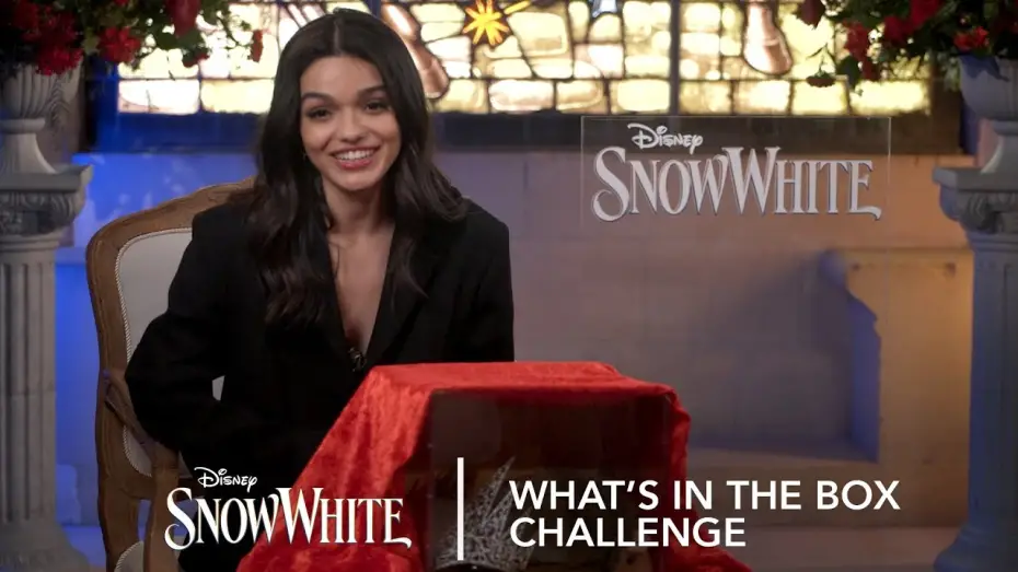 Video for the film Disney's Snow White — What's In The Box Challenge with Rachel Zegler