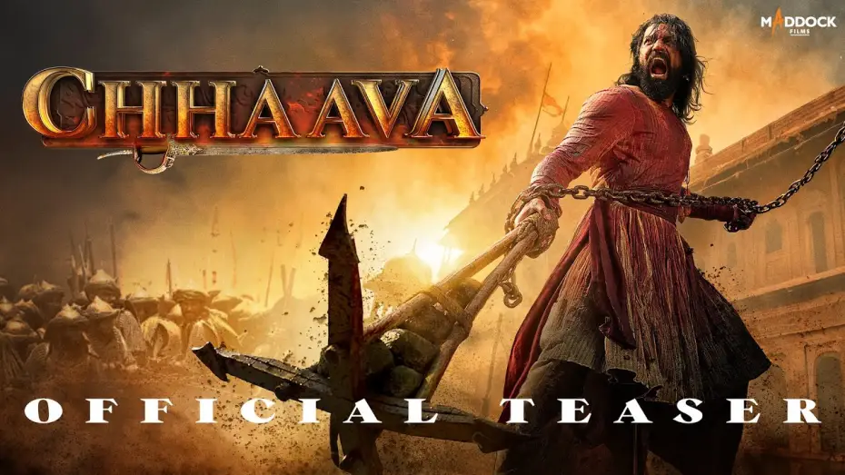 Video for the film Chhaava — Chhaava Teaser | Vicky Kaushal | Rashmika M | Akshaye K | Dinesh V | Laxman U | 6th Dec 2024