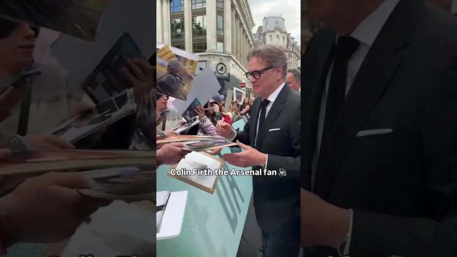 Video for the film Disclosure Day — Colin Firth, a UK national treasure, arrives at the UK Premiere of Spielberg's Disclosure Day.