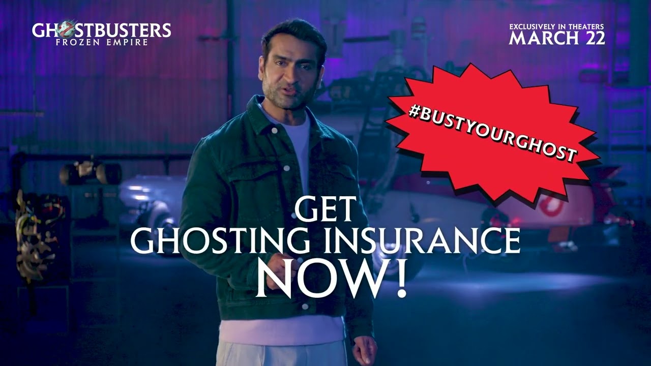 Video for the film Ghostbusters: Frozen Empire — Ghosting Insurance