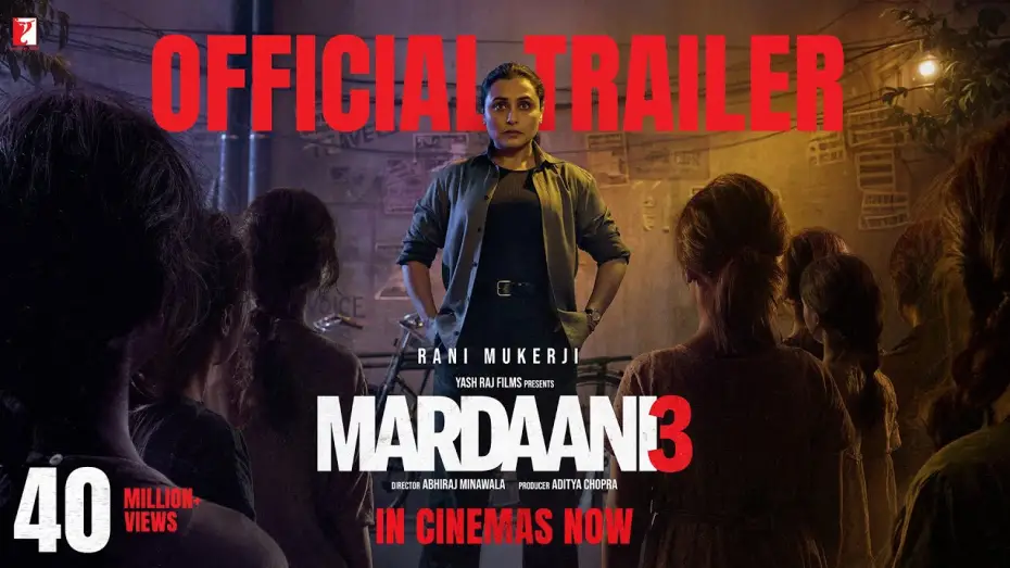 Video for the film Mardaani 3 — Mardaani 3 | Official Trailer | Rani Mukerji | Abhiraj Minawala | Releasing 30 Jan 2026