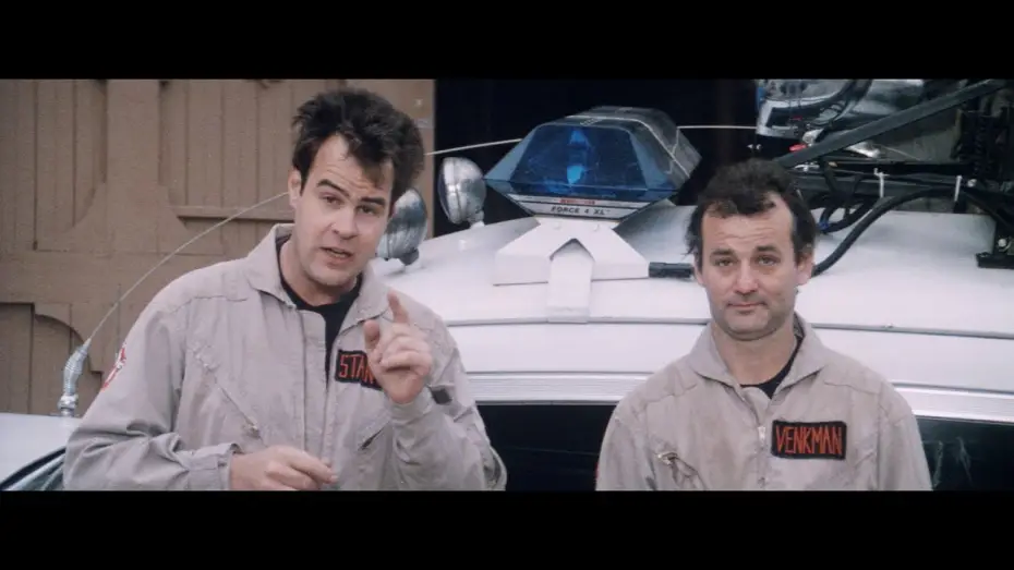 Video for the film Ghostbusters — Ghostbusters promotional film for Showest 1984 - Bill Murray, Dan Aykroyd, Ivan Reitman  [FTD-0047]