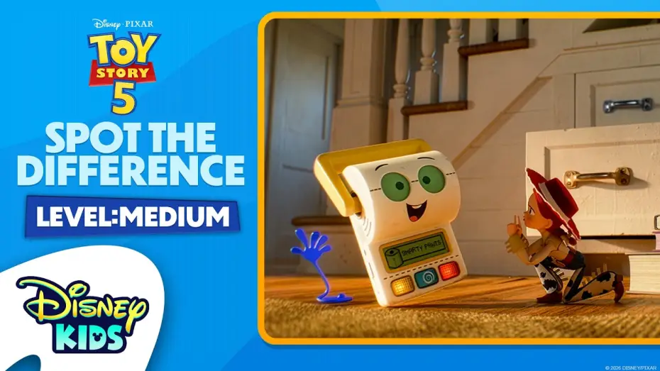 Video for the film Toy Story 5 — Spot the Difference  - Toy Story 5 - Level: Medium