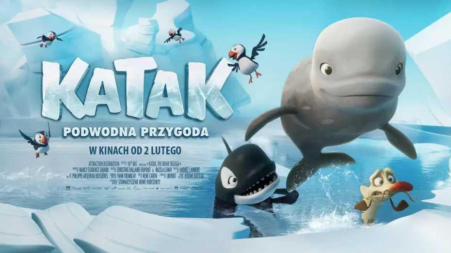 Video for the film Katak: The Brave Beluga — Zwiastun