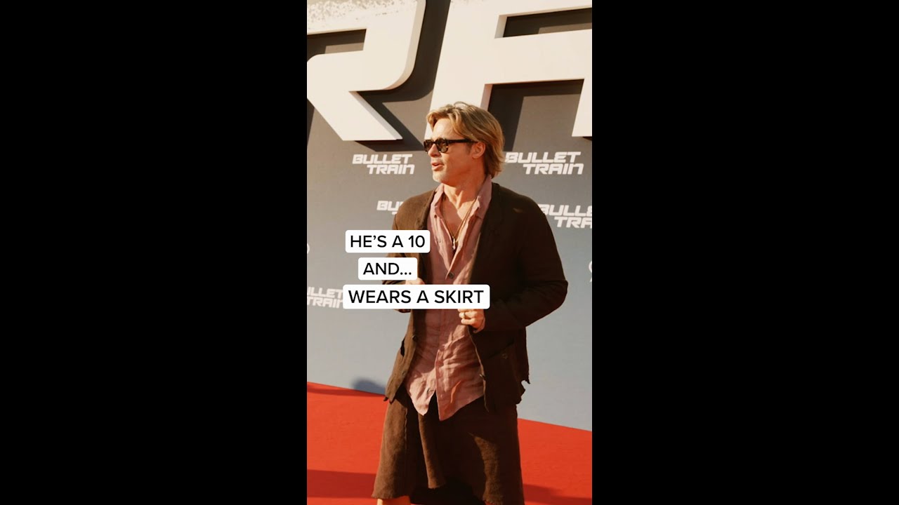 Video for the film Bullet Train — Brad Pitt proving why he's a 12, always.