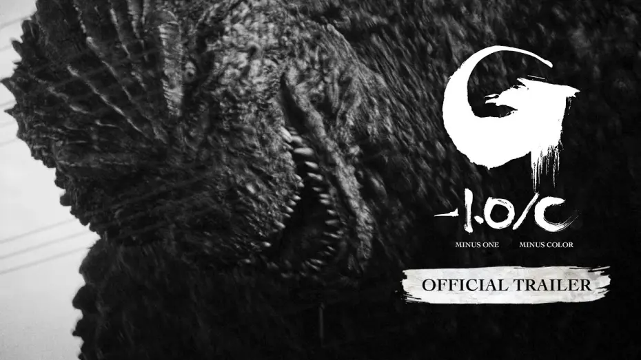 Video for the film Godzilla Minus One — Minus Color Official Trailer [Subtitled]