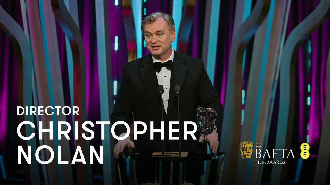 Video for the film Oppenheimer — Christopher Nolan wins Director for Oppenheimer | EE BAFTA Film Awards 2024