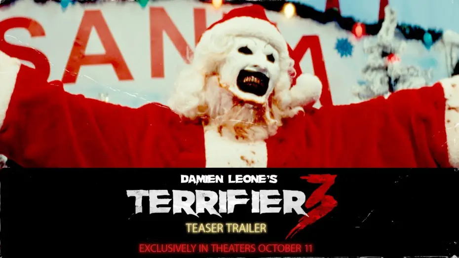 Video for the film Terrifier 3 — Official Teaser Trailer