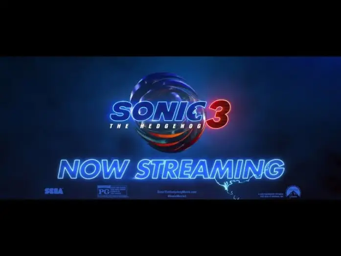 Video for the film Sonic the Hedgehog 3 — Now Streaming