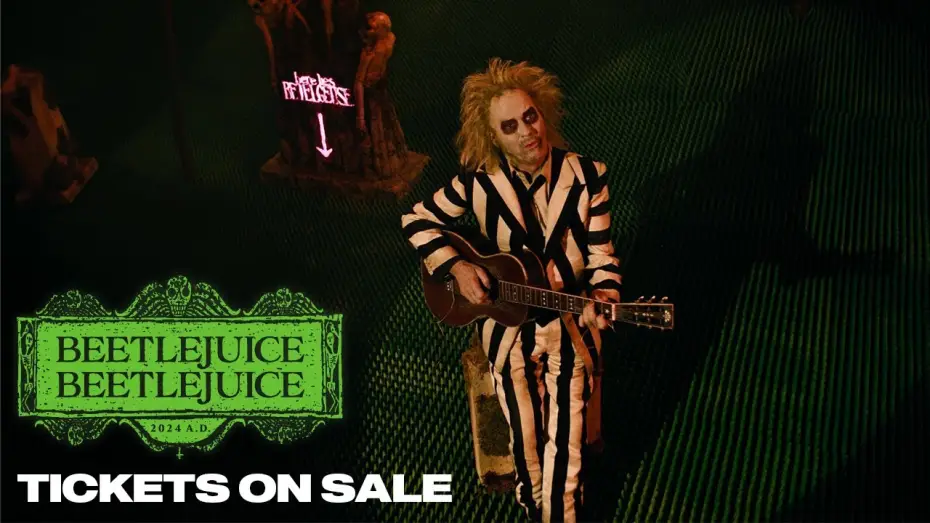 Video for the film Beetlejuice Beetlejuice — Tickets On Sale