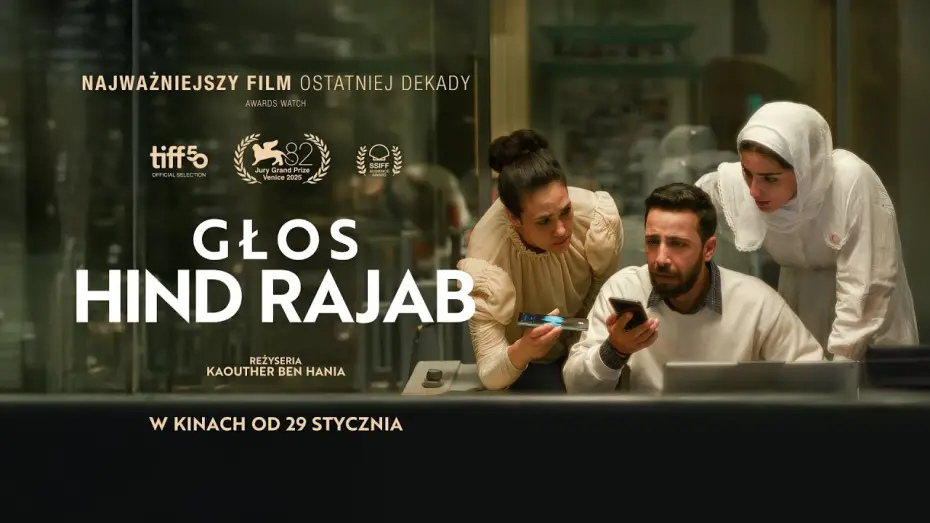 Video for the film The Voice of Hind Rajab — Polski zwiastun