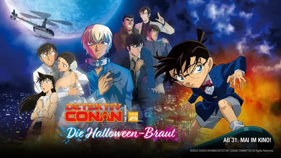 Video for the film Detective Conan: The Bride of Halloween — Detektiv Conan 25: Die Halloween-Braut – Anime Kino Trailer (Deutsch/German)