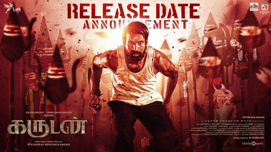 Video for the film Karudan — Garudan - Release Date Announcement | Soori,Sasikumar,Unni Mukundan | Yuvan | Vetrimaaran | RS Durai