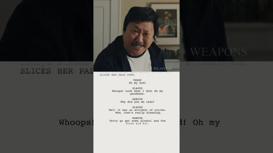 Video for the film Weapons — Script to Screen: Aunt Gladys Bowl of Water
