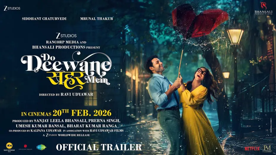 Video for the film Do Deewane Seher Mein — Official Trailer