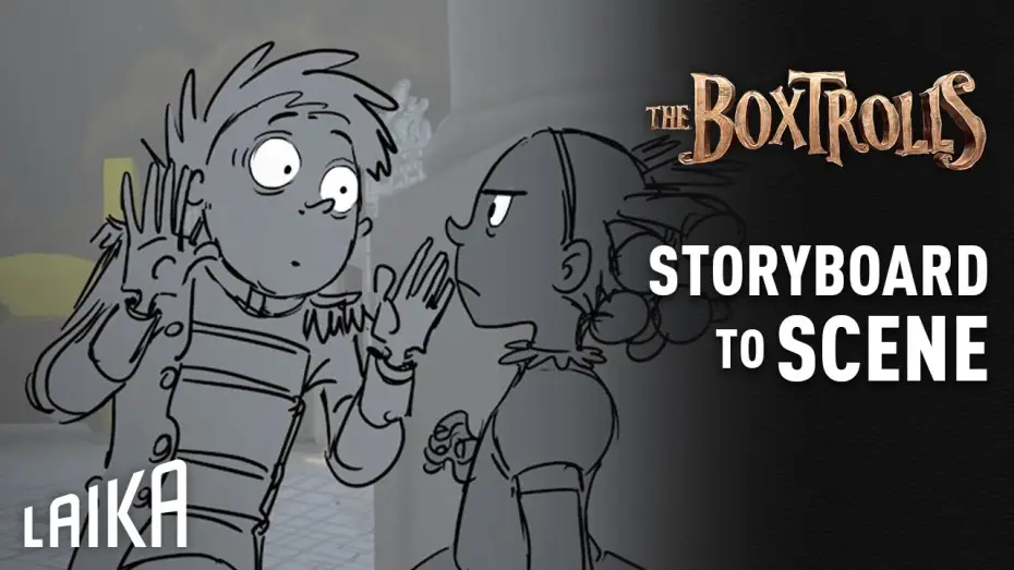 Video for the film The Boxtrolls — "Shaking Hands, the Sophisticated Way" Storyboard to Scene