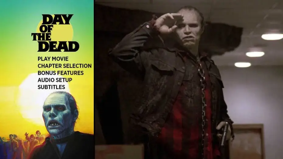 Video for the film Day of the Dead — Scream Factory Disc Menu Exclusive