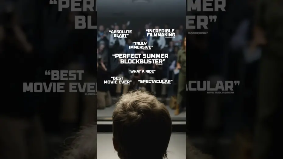 Video for the film F1 — An absolute blast! Don’t miss the #1 Movie in the World