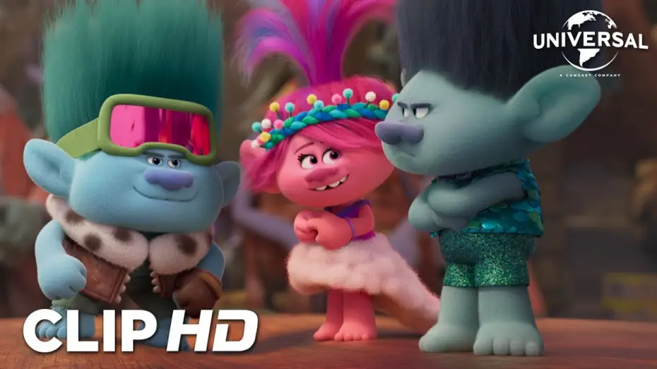 Video for the film Trolls Band Together — Clip - Poppy reacciona al enterarse de que Branch tiene un hermano