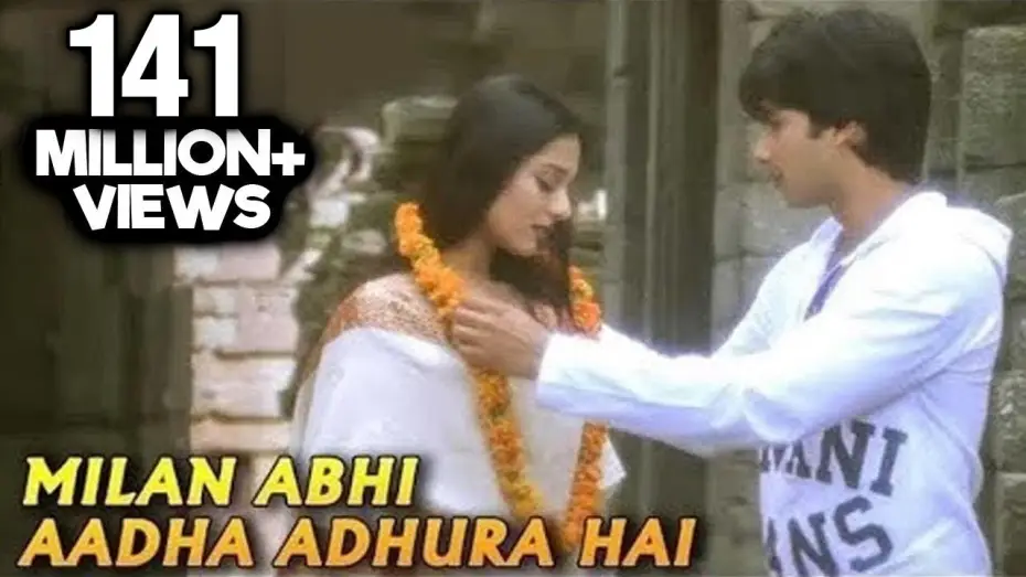 Video for the film Vivah — Milan Abhi Aadha Adhura Hai - Vivah - Shahid Kapoor, Amrita Rao - Bollywood Romantic Songs