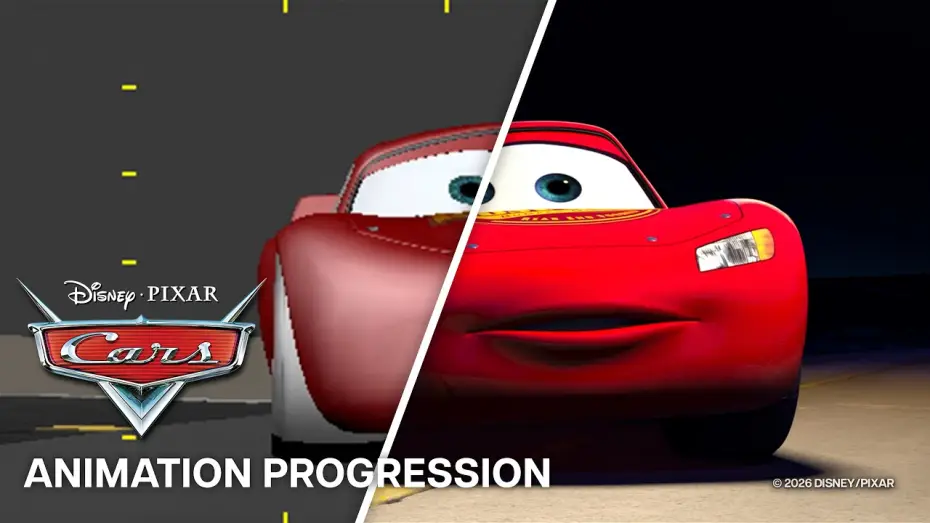 Video for the film Cars — Animation Progression