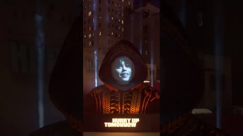 Video for the film Hurry Up Tomorrow — THE #HURRYUPTOMORROW MIRROR INSTALLATION ON HOLLYWOOD & VINE.