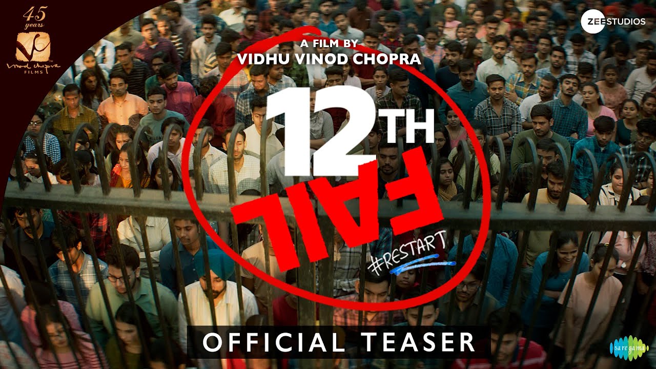 Video for the film 12th Fail — 12th Fail Official Teaser | Vidhu Vinod Chopra | Vikrant Massey | 27th October 2023