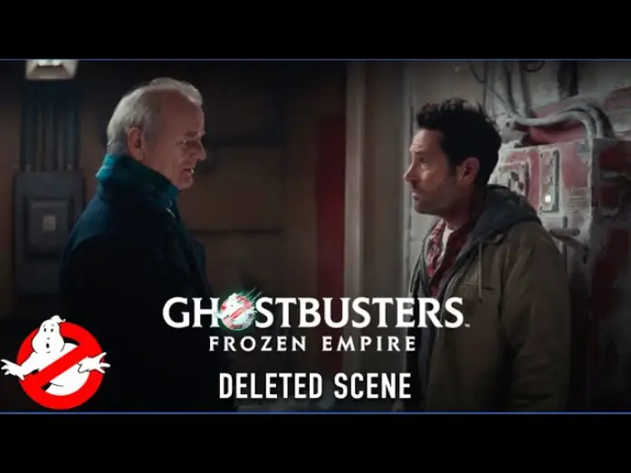 Video for the film Ghostbusters: Frozen Empire — Bill Murray and Paul Rudd (Deleted Scene)