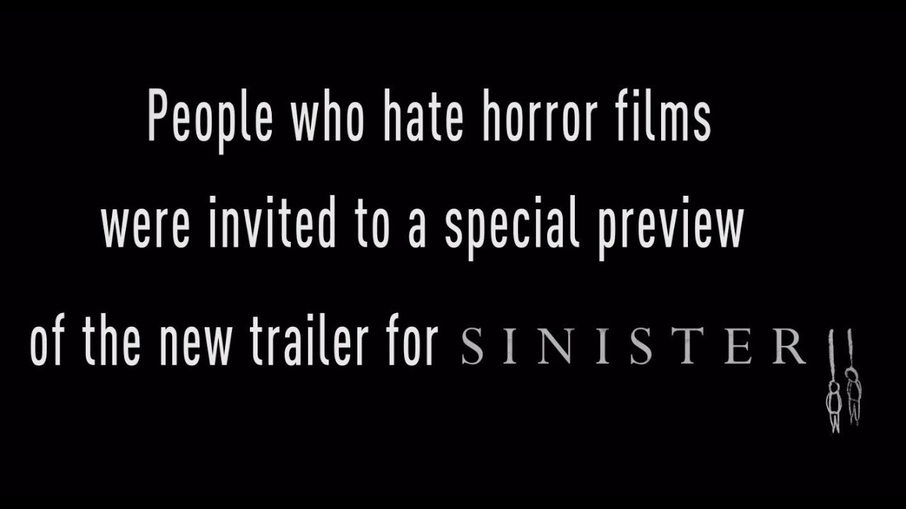 Video for the film Sinister 2 — TRAILER REACTION VIDEO