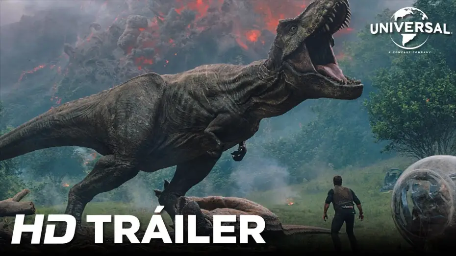 Video for the film Jurassic World: Fallen Kingdom — JURASSIC WORLD: EL REINO CAÍDO - Tráiler 1 (Universal Pictures) HD