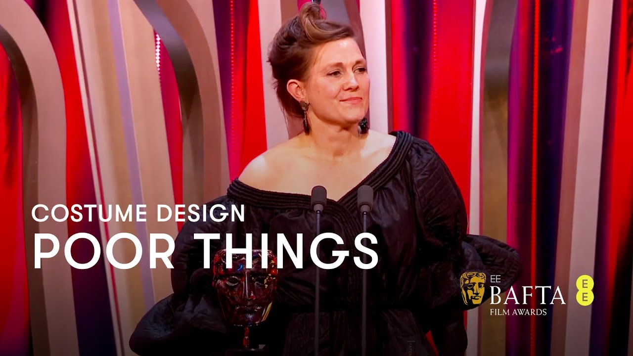 Video for the film Poor Things — Poor Things wins for Costume Design | EE BAFTA Film Awards 2024