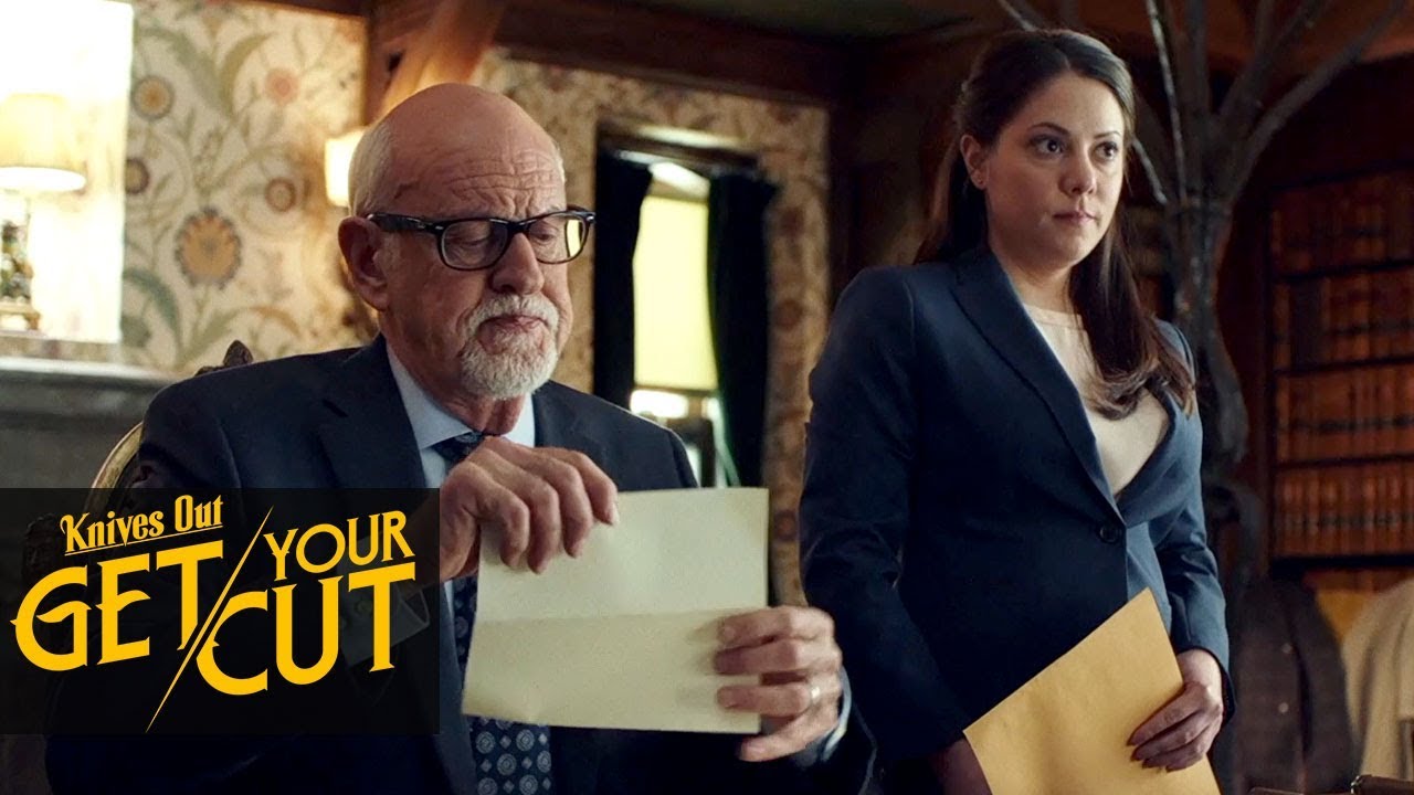 Video for the film Knives Out — Get Your Cut – A Message from Alan Stevens