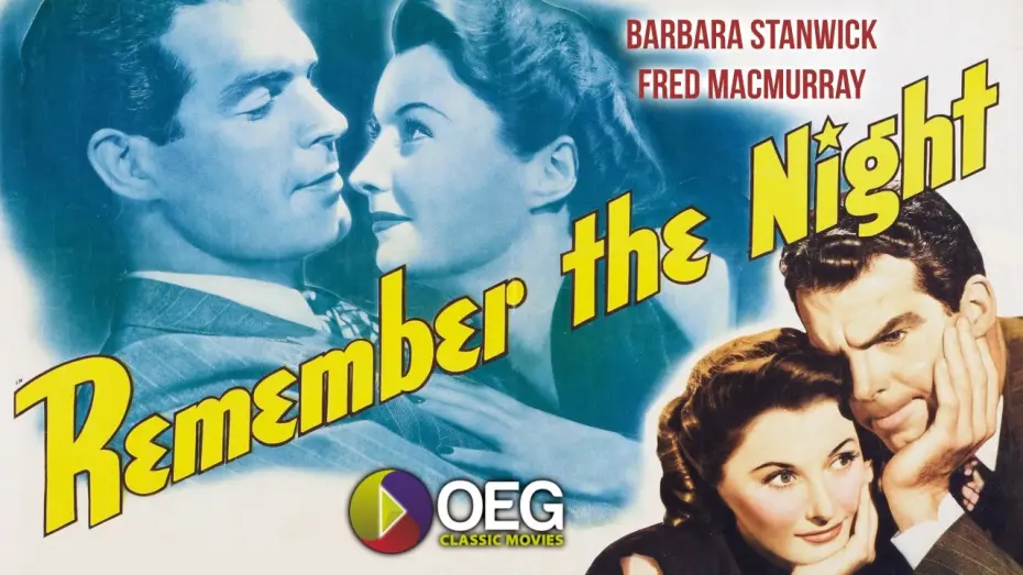 Video for the film Remember the Night — Remember The Night 1940 Trailer