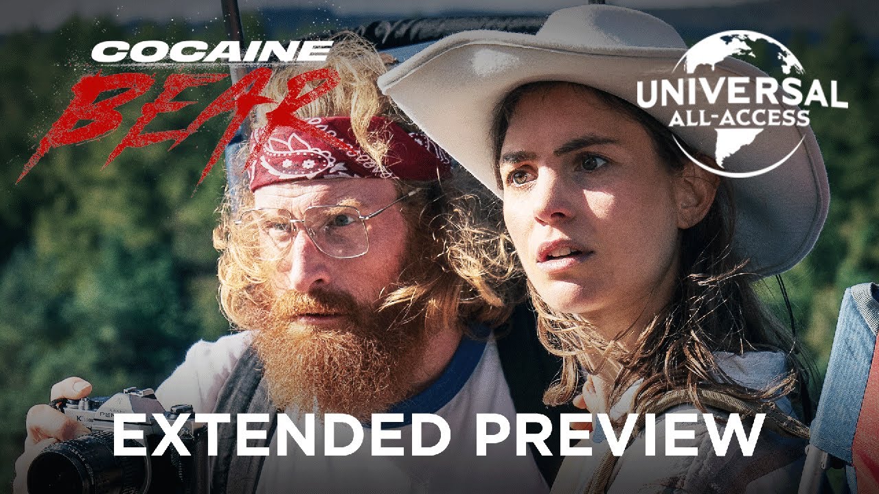 Video for the film Cocaine Bear — The Camping Trip From HELL Extended Preview