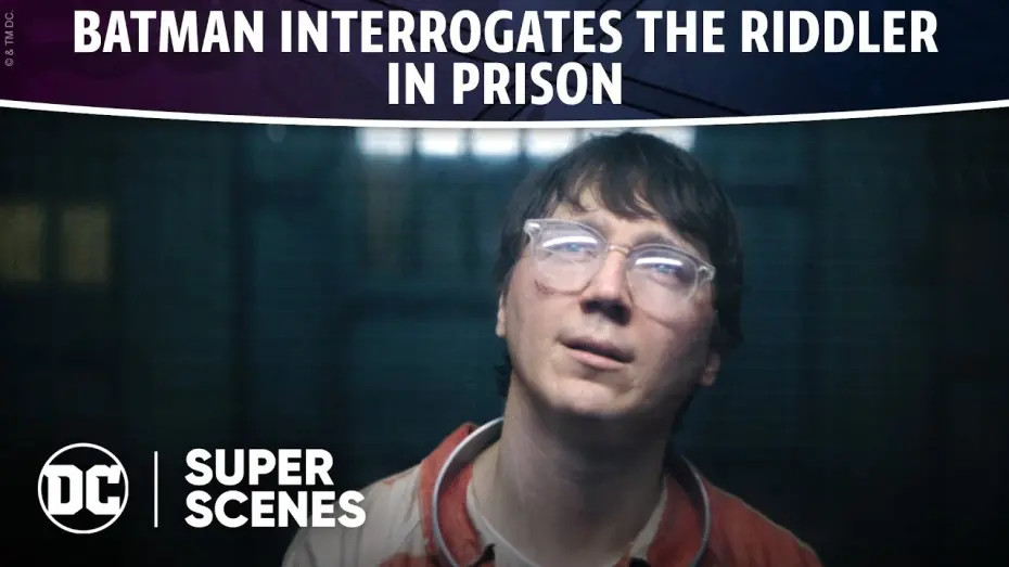 Video for the film The Batman — DC Super Scenes: Batman Interrogates The Riddler in Prison