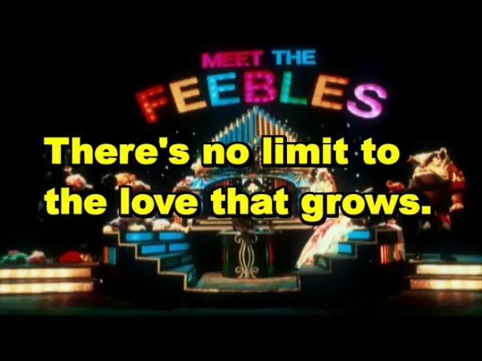 Video for the film Meet the Feebles — Garden Of Love (Meet The Feebles) Lyrics English