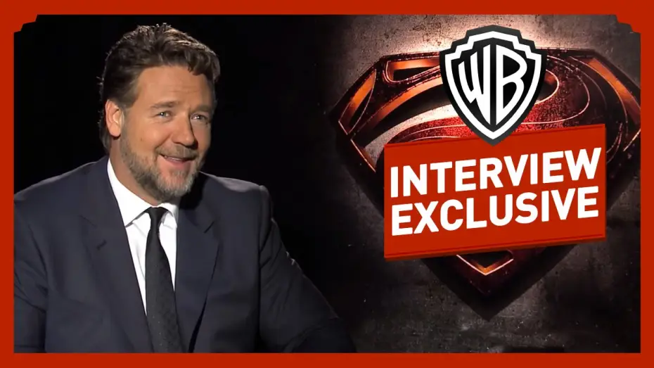 Video for the film Man of Steel — Interview - Russel Crowe
