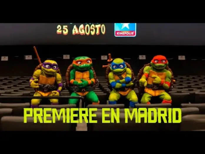 Video for the film Teenage Mutant Ninja Turtles: Mutant Mayhem — Premiere Madrid