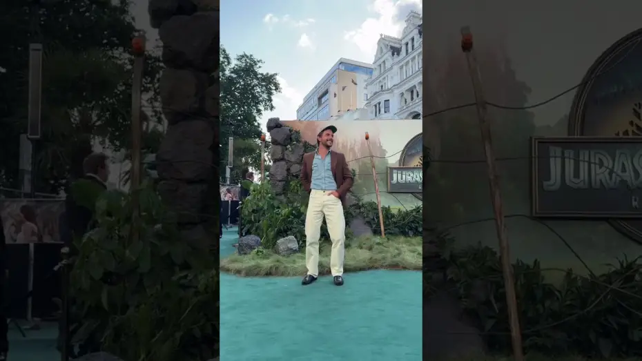Video for the film Untitled Jurassic World Movie — Jonathan Bailey is back in London for the World Premiere of Jurassic World Rebirth