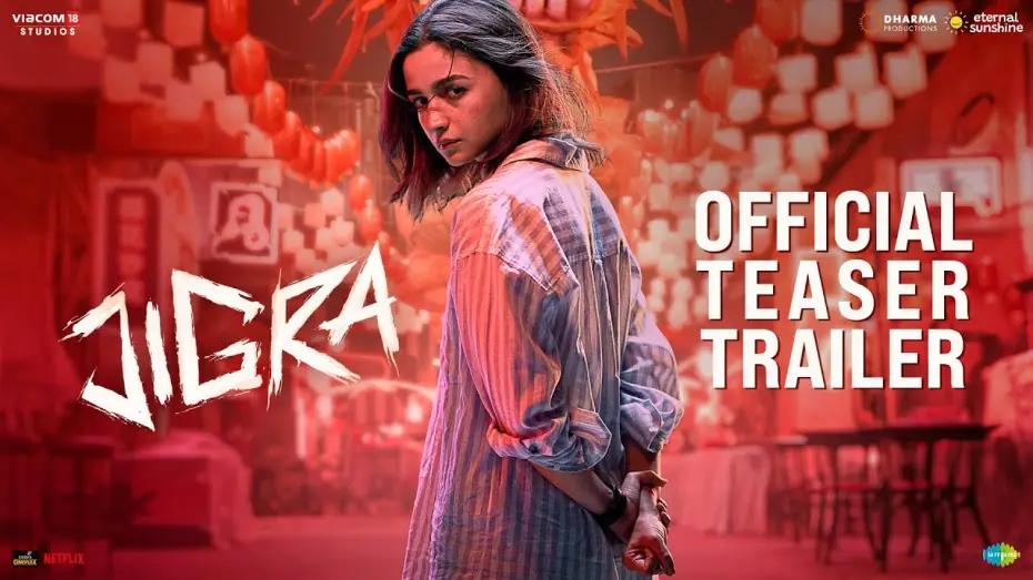 Video for the film Jigra — JIGRA - OFFICIAL TEASER TRAILER  | Ulti Ginti Shuru | Alia Bhatt | Vedang Raina | Vasan Bala| 11 Oct