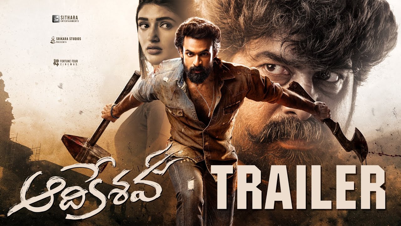 Video for the film Aadikeshava — Aadikeshava Theatrical Trailer | Panja Vaisshnav Tej, Sreeleela | Srikanth Reddy | GV Prakash