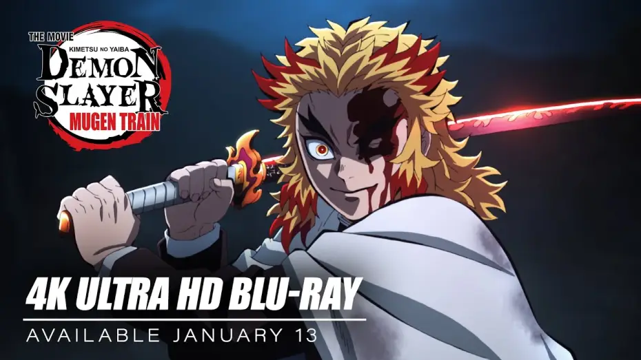 Video for the film Demon Slayer -Kimetsu no Yaiba- The Movie: Mugen Train — 4K Ultra HD Blu-ray On Sale January 13 [Subtitled]