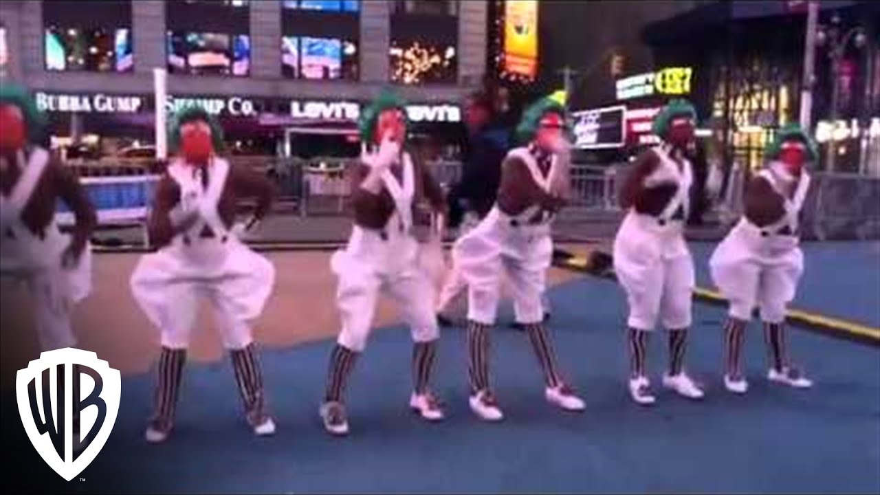 Video for the film Willy Wonka & the Chocolate Factory — Dancing Oompa Loompas Hit Los Angeles