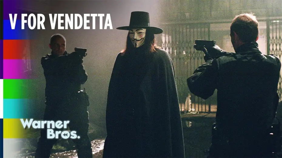 Video for the film V for Vendetta — V's Final Police Shootout