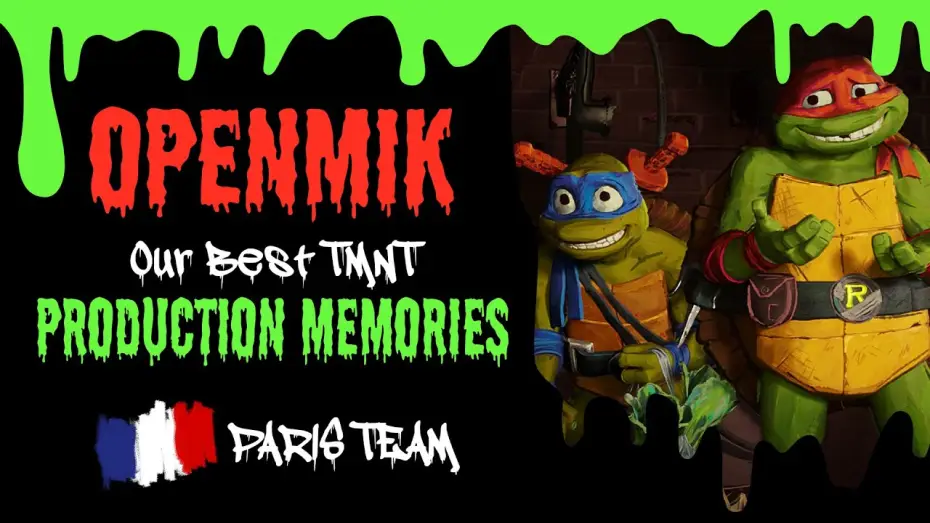 Video for the film Teenage Mutant Ninja Turtles: Mutant Mayhem — #OpenMik - Giving Mutants Life | Production memories 💜