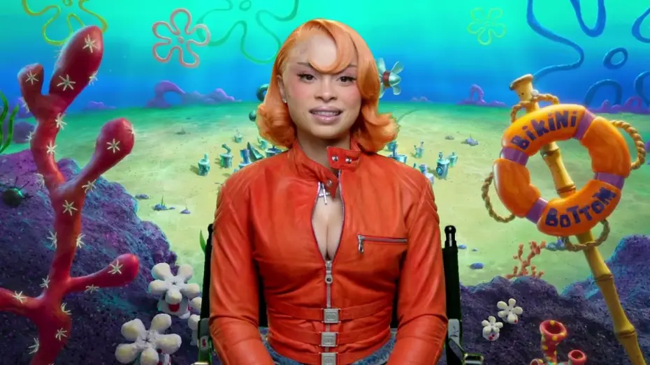 Video for the film The SpongeBob Movie: Search for SquarePants — Ice Spice Featurette